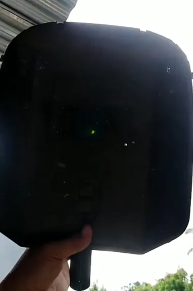 seeing solar eclipse using welding helmet mask