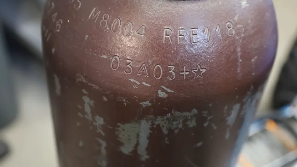 welding cylinder markings and code