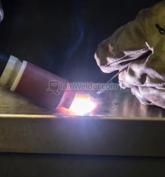 TIG welding cup size