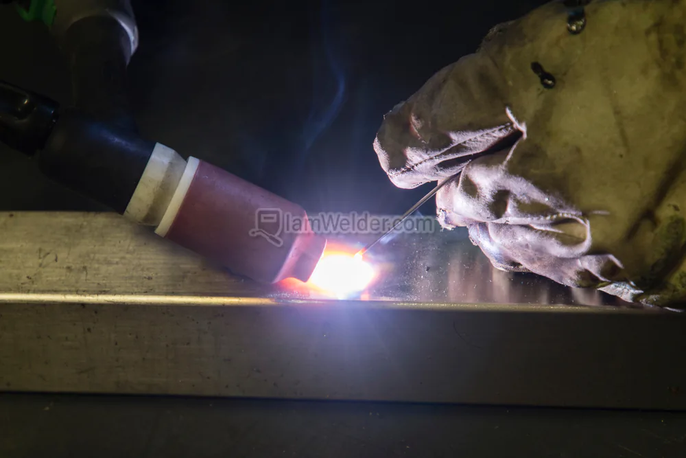 TIG welding cup size