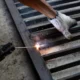 stick welding a gate